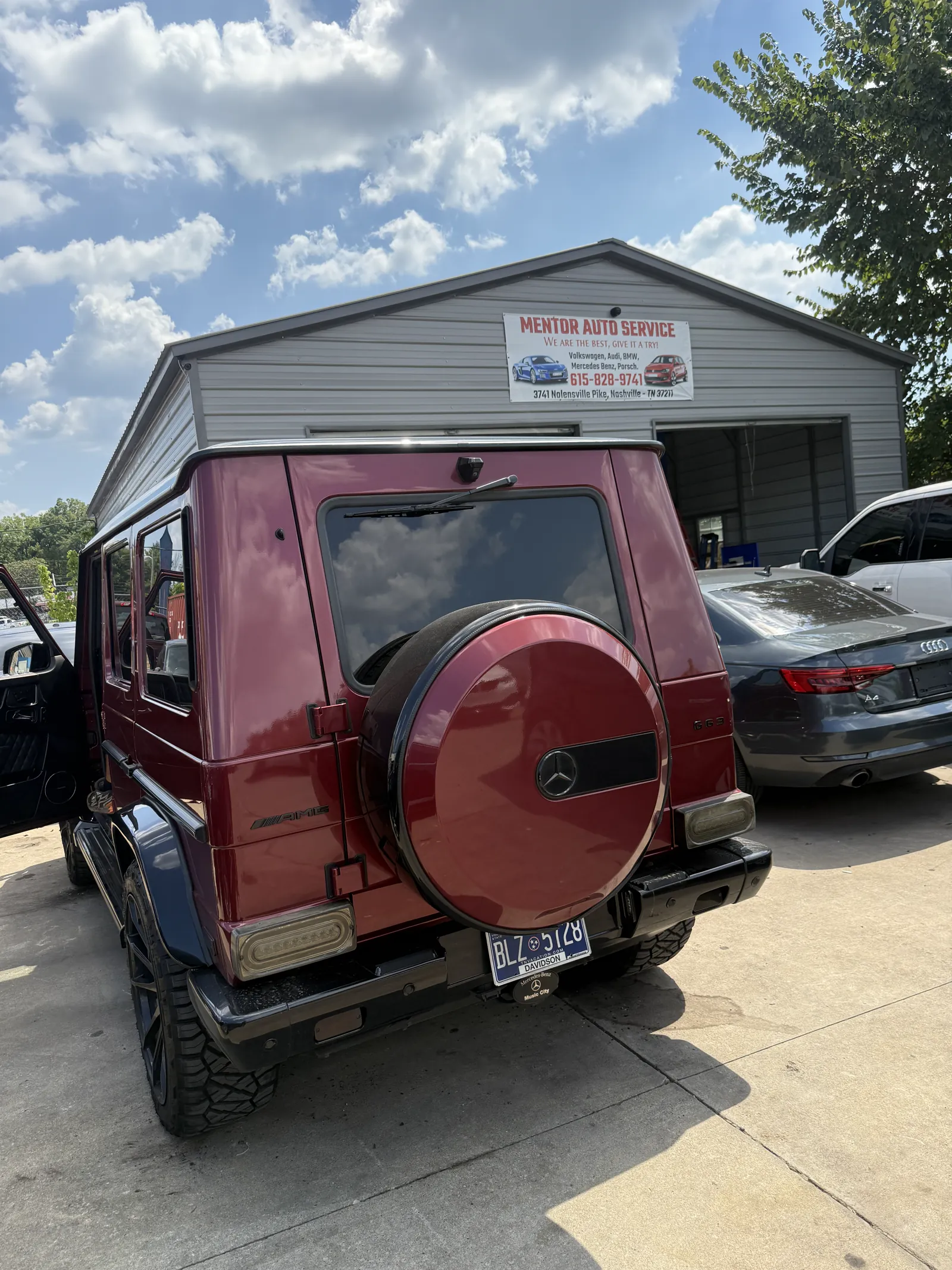 European vehicle in for repair at Mentor Auto Service in Nashville.